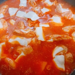 アスパラと鶏胸肉の簡単トマト煮込み☆